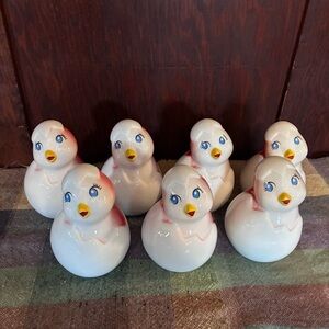 Ceramic Chick Indoor Decorative 7 Total